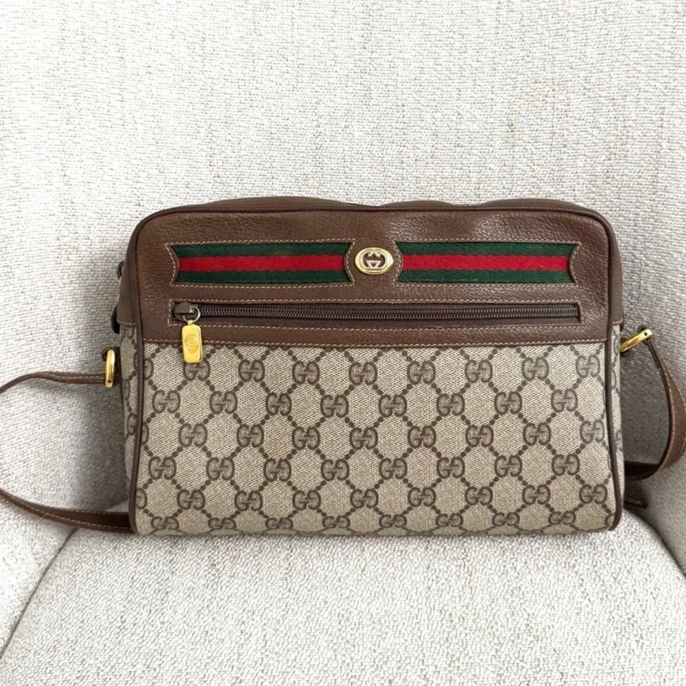 Authentic Gucci crossbody bag brown monogram coated canvas - Picture 10 of 12